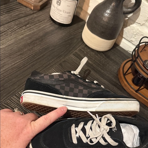 Vans kids Black and White Lace-Up Sneakers - Picture 8 of 8